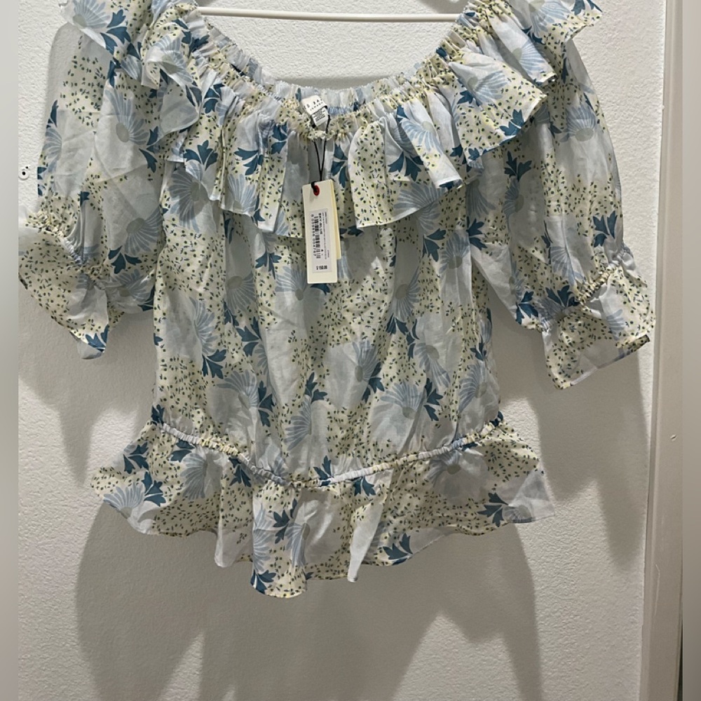 TED BAKER OFF SHOULDER TOP WITH ELASTICATED WAIST